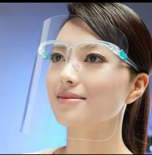 Clear Face Shield With Glasses - Great Stuff OnlineGreat Stuff Online