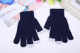 Women's Cashmere Knitted Winter Gloves - Great Stuff OnlineGreat Stuff Online Style 2 Navy Blue / One Size