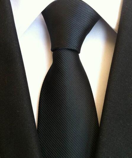 Ties Fashion Neckties Classic Men's Stripe Yellow Navy Blue Wedding Ties Jacquard Woven 100% Silk Men Solid Tie Polka Dots Neck Ties - Great Stuff OnlineGreat Stuff Online Black