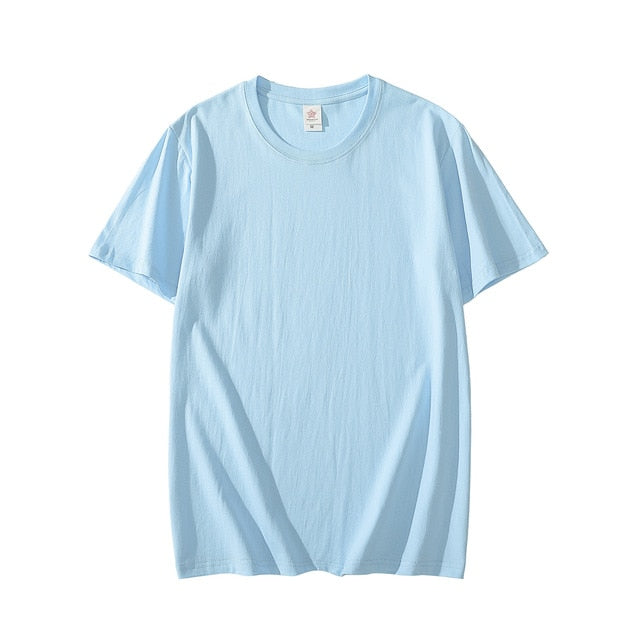 2020 Brand New Cotton Men's T-shirt Short-sleeve - Great Stuff OnlineGreat Stuff Online Light blue / M