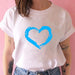 Women T-shirts with Hearts Casual Harajuku Print T-shirts Summer Women Short Sleeve Female T-shirts Vogue Women T-shirts Clothes - Great Stuff OnlineGreat Stuff Online 02 / XXXL
