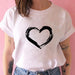 Women T-shirts with Hearts Casual Harajuku Print T-shirts Summer Women Short Sleeve Female T-shirts Vogue Women T-shirts Clothes - Great Stuff OnlineGreat Stuff Online 05 / XXL