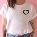 Women T-shirts with Hearts Casual Harajuku Print T-shirts Summer Women Short Sleeve Female T-shirts Vogue Women T-shirts Clothes - Great Stuff OnlineGreat Stuff Online 06 / M
