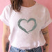 Women T-shirts with Hearts Casual Harajuku Print T-shirts Summer Women Short Sleeve Female T-shirts Vogue Women T-shirts Clothes - Great Stuff OnlineGreat Stuff Online 07 / L