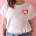 Women T-shirts with Hearts Casual Harajuku Print T-shirts Summer Women Short Sleeve Female T-shirts Vogue Women T-shirts Clothes - Great Stuff OnlineGreat Stuff Online 08 / XL