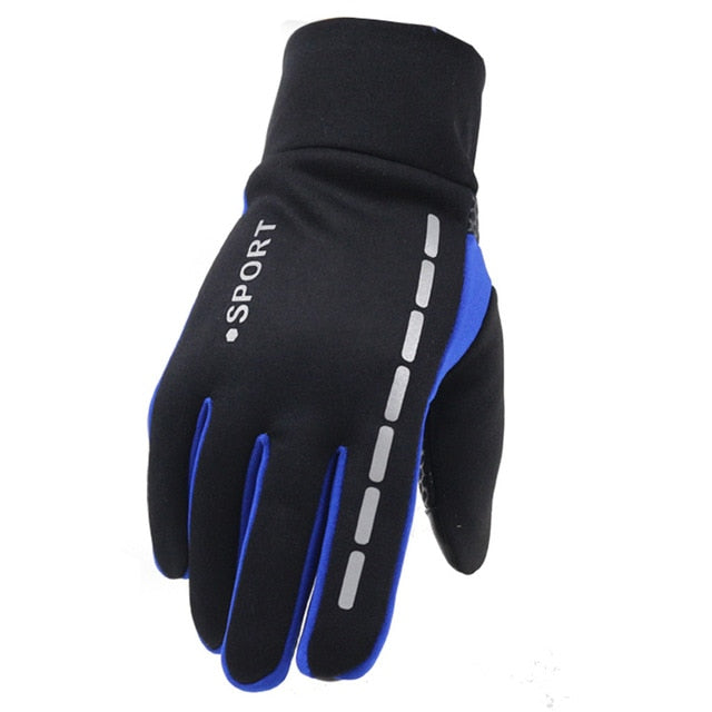 Mens Winter Warm Gloves Therm With Anti-Slip Elastic Cuff - Great Stuff OnlineGreat Stuff Online Blue