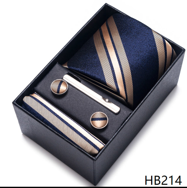 The Ultimate Luxury -- Tie, Handkerchief and Cufflink Set in a Box - Great Stuff OnlineGreat Stuff Online HB214