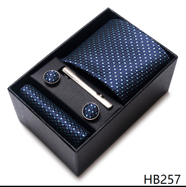 The Ultimate Luxury -- Tie, Handkerchief and Cufflink Set in a Box - Great Stuff OnlineGreat Stuff Online HB257