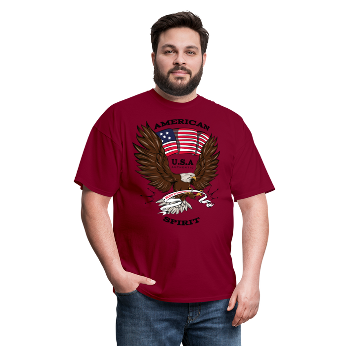 Unisex Classic T-Shirt | Fruit of the Loom 3930 American Spirit Unisex Classic T-Shirt - Great Stuff OnlineSPOD burgundy / S