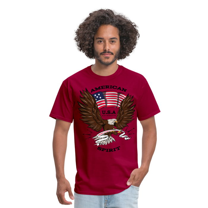 Unisex Classic T-Shirt | Fruit of the Loom 3930 American Spirit Unisex Classic T-Shirt - Great Stuff OnlineSPOD dark red / S