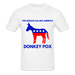 Ultra Cotton Adult T-Shirt | Gildan G2000 THE DISEASE KILLING AMERICA "DONKEY POX" UNISEX T-SHIRT - Great Stuff OnlineSPOD white / S