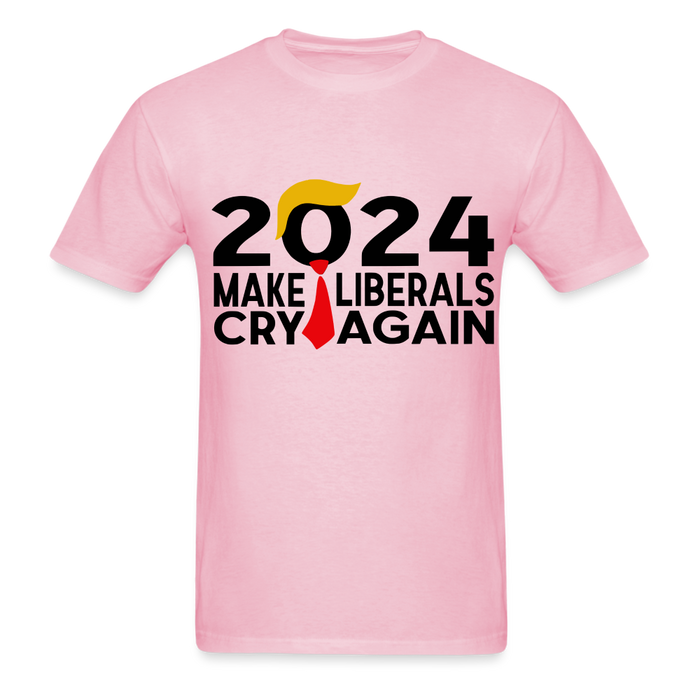 Ultra Cotton Adult T-Shirt | Gildan G2000 Make Liberals Cry Again 2024 Unisex T-Shirt - Great Stuff OnlineSPOD light pink / S