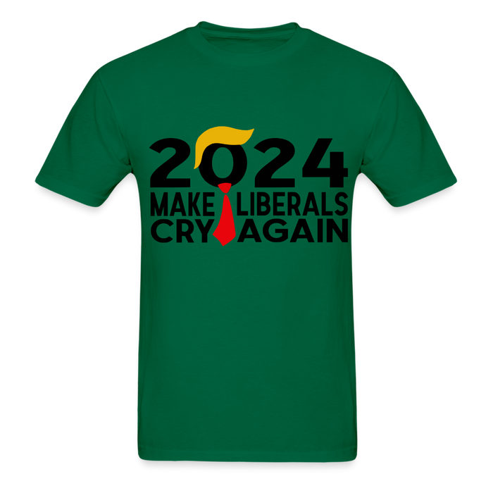 Ultra Cotton Adult T-Shirt | Gildan G2000 Make Liberals Cry Again 2024 Unisex T-Shirt - Great Stuff OnlineSPOD bottlegreen / S